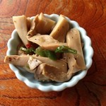 大雅 - エリンギのおつまみ。。。ごま油、塩ダレ、粗挽き胡椒。。。旨し！！