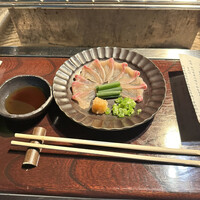 黒茶屋 - ④大王岩魚薄造り