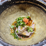 鮨匠 のむら - 【写真⑭】歯鰹(鹿児島県開聞岳沖)のたたき