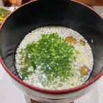 鮨匠 のむら - 【写真㉘】味噌汁(なめ茸、榎茸、豆腐、山芋入り)