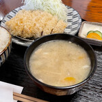 揚げもの処 かつひろ - リブロースかつ定食…1960円