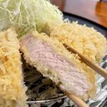 揚げもの処 かつひろ - リブロースかつ定食…1960円