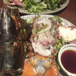 Crab House Eni - イケイケオマール海老は、ぷりぷりして甘い〜❤爪ボイルはでっかい〜❤