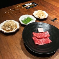 焼肉牛印 銀座店 - イチボの焼きしゃぶ