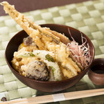 Prawn Ten-don (tempura rice bowl)