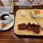 リヨン - 小倉モーニングセット（コーヒー４５０円にプラス２８０円＝７３０円）