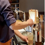 たでの葉 - マッカラン12年 ハイボール
      ひとみさんが作る所作に見入り、肝心のグラス写真は撮り忘れる失態(^^;;