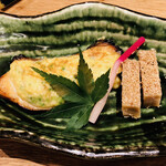 蕎麦雪屋 - 焼　物「目抜菜種焼　鶏松風」
