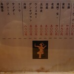 カッパ - メニュー