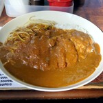 カレーハヤシ フレンドアンドバード - カツハーフ（ライスとパスタのカツカレー）￥1100