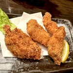 函館 開陽亭 - カキフライ　厚岸の大ぶりのもの