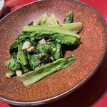 獅天鶏飯 - 青菜炒め