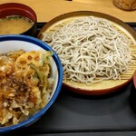 Tendon Tenya - 野菜天丼（一人前そばｾｯﾄ［冷］）
