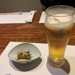 NOjiKA - 付き出し、生ビール【2023.3】