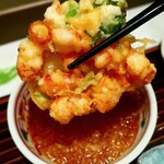 日本料理 「源氏」 ヒルトン名古屋 - 海老かき揚げ+いくら丼