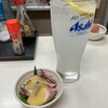 大西酒店 - チューハイレモンとヤリイカ