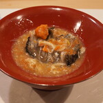 うを徳 - 堀川ごぼう、鶏肉、セイコガニ