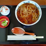 手打 佐藤 - 連れの「かけそば」