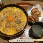 鳥開総本家 - 名古屋コーチン親子丼　唐揚げセット　1760円