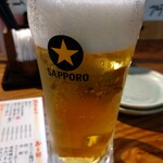 一軒め酒場 - 生ビール(480円)