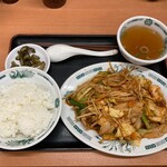 Hidakaya - バクダン炒め定食（小ライス）　730円