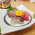可祢松 - 料理写真:鯛、ハマチ、中トロの三種盛