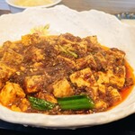 Chuugokusai Tanaka - 四川麻婆豆腐セット1200円 四川麻婆豆腐+ライス+本日のスープ+本日のサラダ+自家製小菜