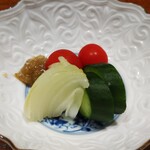 鮨 龍いち - 野菜と味噌