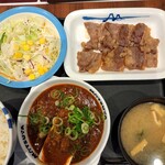 Matsuya - 麻婆盛合せ牛バラ焼定食