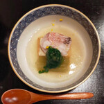 和ごころ 泉 - 炊合せ　ぐじ（甘鯛）、厚揚げ、蕗