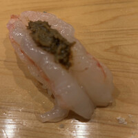 鮨 しゅん輔 阿佐ヶ谷 - 牡丹海老 海老味噌乗せ