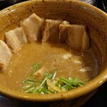 つけ麺 えん寺 - ベジポタ肉入り　くせになるスープ