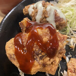 Karaage Semmonten Karaage Maru - ヤンニョムソースとバジルマヨネーズソース