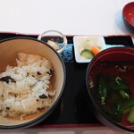 Albergo湯楽 - シェフがよそってくれたフォアグラライス