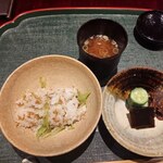 奈良 而今 - 赤だし　香の物