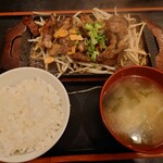 もつ玄 - ハラミ定食 550円 ☆