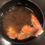 Katsu - 蟹が入った味噌汁