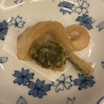 山玄茶 - まなカツオ唐揚げ、コゴミ天ぷら
