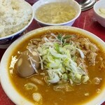 とん平食堂 - もつ煮定食