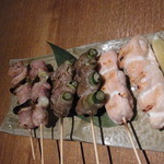 はんなり - 2013.7)串焼き（１本２５０円くらいでした）