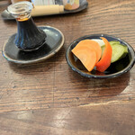 來輪 - お酒の肴　2杯目の時は大好きな菜の花辛子和えでした