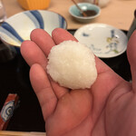 山玄茶 - 残りは大将が小さなおむすびに(能登の粗塩)ヾ(o´∀｀o)ノﾜｧｰｨ♪