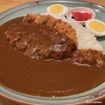 マルパソ - チキンカツカレー 茹で玉子トッピング