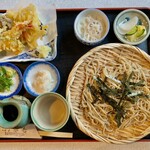 平七 - 料理写真:天ざるそば