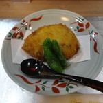 御料理 寺沢 - 毛蟹とずわい蟹の甲羅揚げ