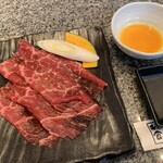 Yakiniku Wagyuu Shokudou - 国産牛すき焼きしゃぶ…税込1580円