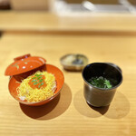 Nihonryouri Konishi - 旬菜の蒸寿司