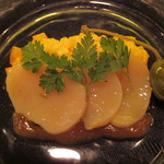 SALONE 2007 - ホタテとインサラータリーゾのサフラン風味