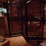 酒庵 田なか - 店内　この米袋の中身は・・・