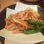 米清あら川 - 白えびのかき揚げです。